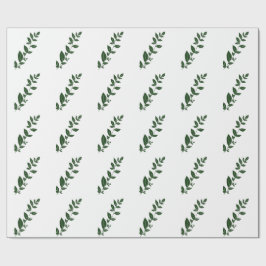 Boho grön växt presentpapper