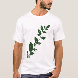 Boho grön växt t shirt