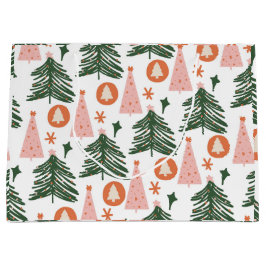 Boho Gröna Rosa Orange Julgranar