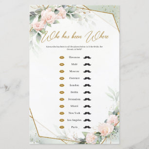 Boho grönska och rosenskära blommor Vem har varit