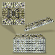 Boho Grönt Patterned