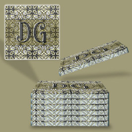 Boho Grönt Patterned