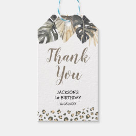 Boho Grönt Sage Vild en Tack Presentetikett