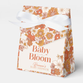 Boho Groovy Blommigt Baby i Bloom Baby Shower Presentaskar