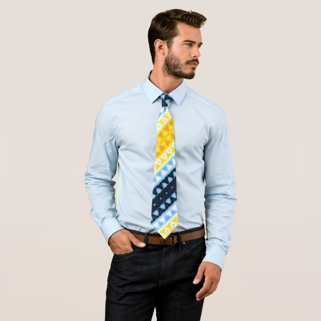 Boho Groovy Geometric Abstrakt AroAce Pride Flagga Slips (In Situ)