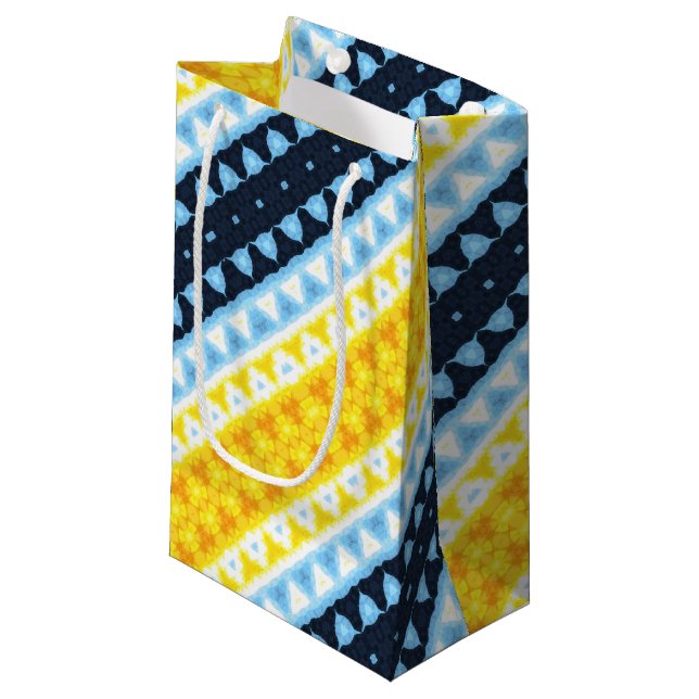 Boho Groovy Geometrisk Abstrakt AroAce Pride Flagg (Framsidan Vinklad)