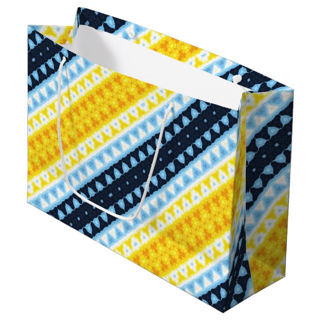 Boho Groovy Geometrisk Abstrakt AroAce Pride Flagg (Framsidan Vinklad)