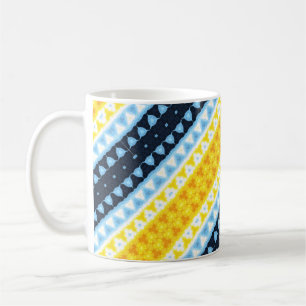 Boho Groovy Geometrisk Abstrakt AroAce Pride Flagg Kaffemugg