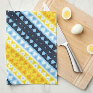 Boho Groovy Geometrisk Abstrakt AroAce Pride Flagg Kökshandduk