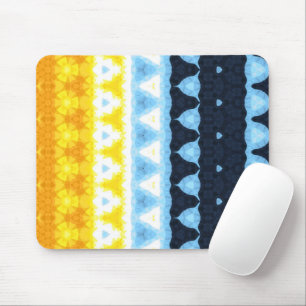 Boho Groovy Geometrisk Abstrakt AroAce Pride Flagg Musmatta