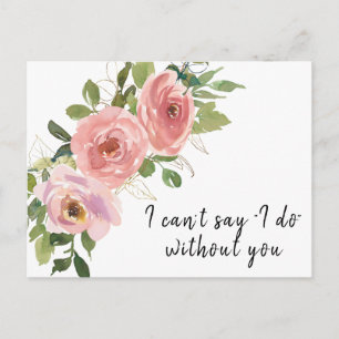 Boho Guld Bridesmaid Frieri kort