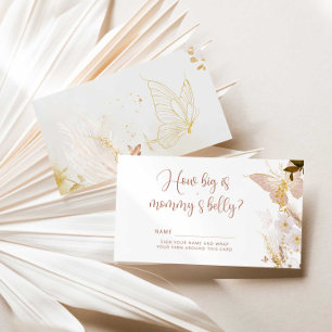 Boho guld Butterfly hur stort är mamma belly Tilläggskort