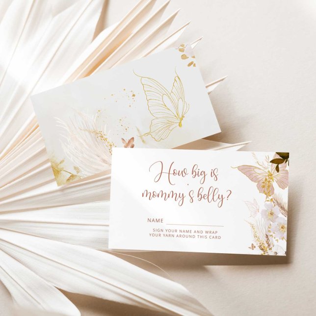 Boho guld Butterfly hur stort är mamma belly Tilläggskort (Skapare uppladdad)