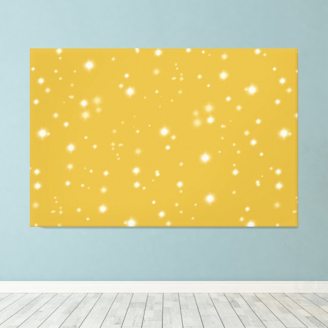 Boho Guld Starlight Canvastryck (Insitu (trägolv))