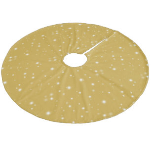 Boho Guld Starlight Julgransmatta Fleece