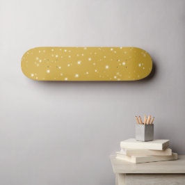 Boho Guld Starlight Mini Skateboard Bräda 18,5 Cm