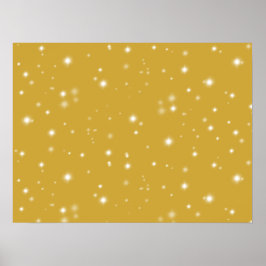 Boho Guld Starlight Poster