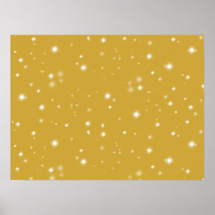 Boho Guld Starlight Poster