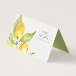 BOHO GULT WATERCOLOR FOLIAGE OLIVE PLACE CARDS KORT