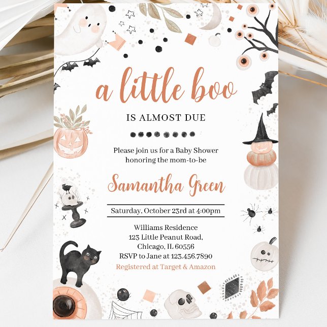 Boho Halloween Baby Shower Inbjudningar (Skapare uppladdad)
