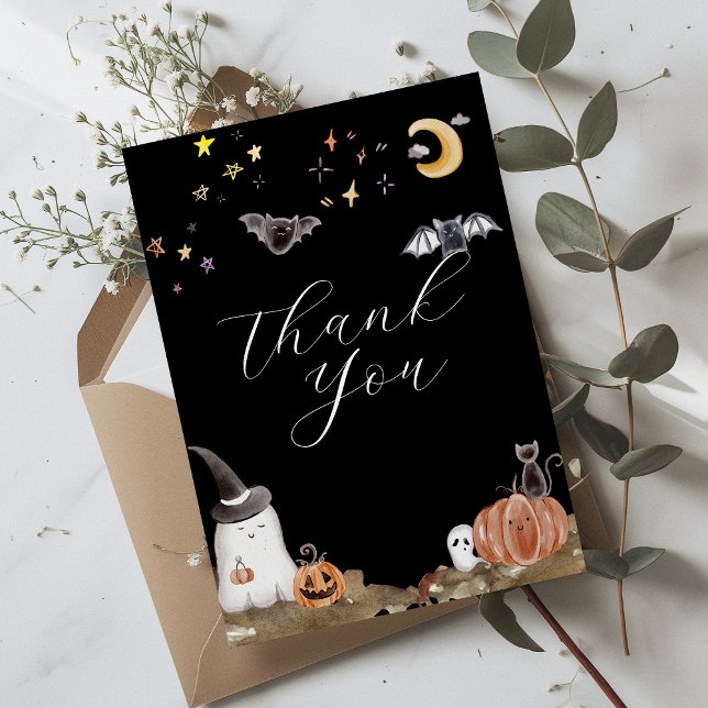 Boho Halloween Baby Shower Tack Kort (Skapare uppladdad)