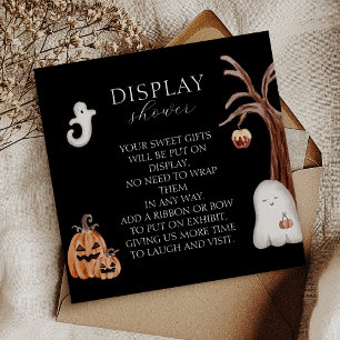 Boho Halloween Baby Shower Visning Shower Tilläggskort