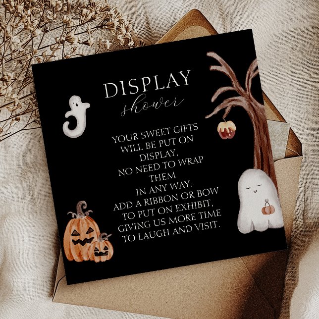 Boho Halloween Baby Shower Visning Shower Tilläggskort (Skapare uppladdad)