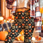 Boho Halloween Blommigt Skull Cottagecore Leggings<br><div class="desc">Bärk Halloween-själen med de här bho-blommigtarna, döskallar för blandning av spokus och pumpor med ett vismskt cottagecore-estetiskt. Perfekt till dem som kärlek är ett unikt mode, dessa lagar erbjuder en blandning av mysiga och edgy snyggtar. Dessa avslappnader är idealiska för höstfester, Halloween fest eller festliga höstutläggningar och förenar komfort med...</div>