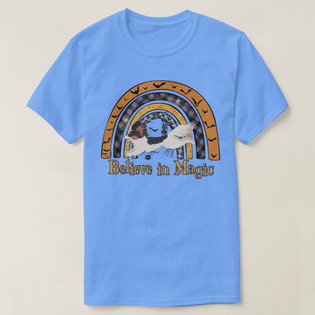 Boho Halloween Papillion Hund - konkurrens T Shirt (Design framsida)