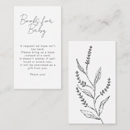 Boho Handritade Vildblomsböcker För Baby Shower Tilläggskort