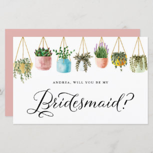 Boho Hanging Plants kommer du att bli mitt Bridesm
