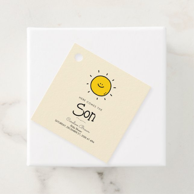 Boho här kommer hit.. Babyduschen Gåvor Etiketter (På plats)