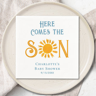 Boho här kommer hit, Son Sunshine Baby Shower Pappersservett