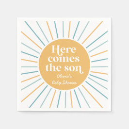 Boho här kommer hit: sonsolskensduschen. pappersservett