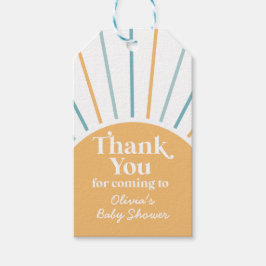 Boho här kommer hit: sonsolskensduschen. presentetikett