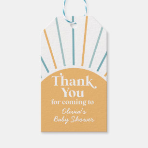 Boho här kommer hit: sonsolskensduschen. presentetikett