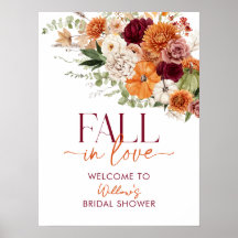 Boho Harvest Fall Möhippa Välkommen Poster