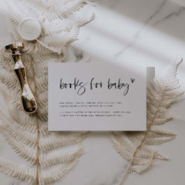 Boho Heart Bokar for Baby Shower Request Card E100 Anteckningskort
