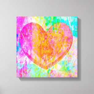 Boho Heart Canvastryck