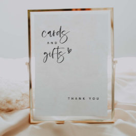 Boho Heart Cards & Gifts Baby Shower-skylt E100 Poster