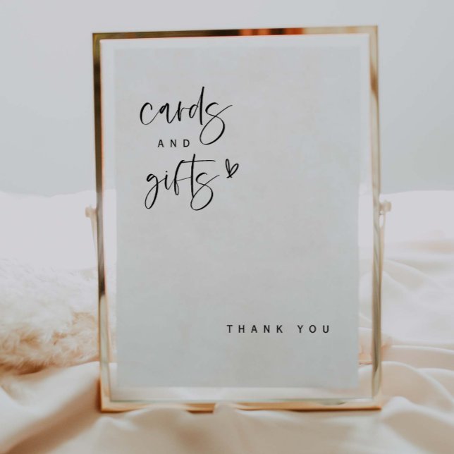 Boho Heart-kort och presentkort för babyskor, skyl Poster (Skapare uppladdad)