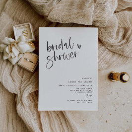 Boho Heart Möhippa Party bjudan E100 Inbjudningar