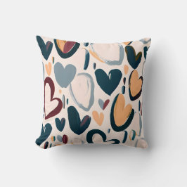 Boho Heart Mönster Kudde