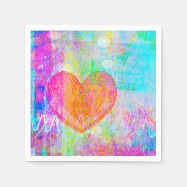 Boho Heart Pappersservett (Framsidan)