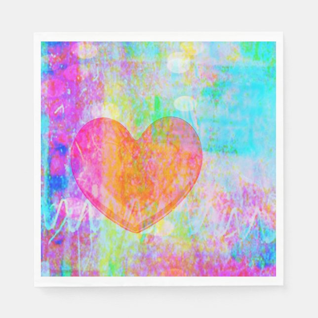 Boho Heart Pappersservett (Framsidan)