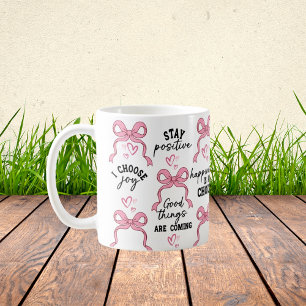 Boho Heart Quote Kopp, Positive Empowerment Gift Kaffemugg