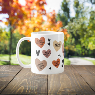 Boho Heart RN Gift, Nurse Affirmation Art Kaffemugg