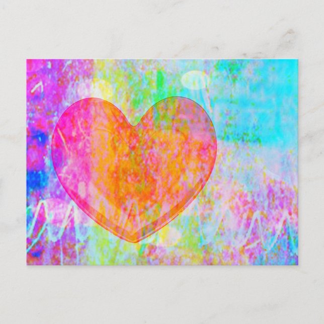 Boho Heart Vykort (Framsida)