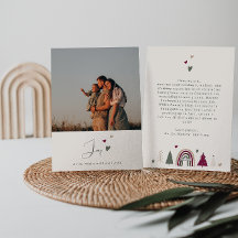 Boho Hearts Joy Beige Family Photo jul