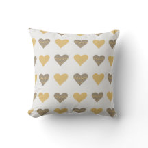 Boho Hearts Mönster Pillow